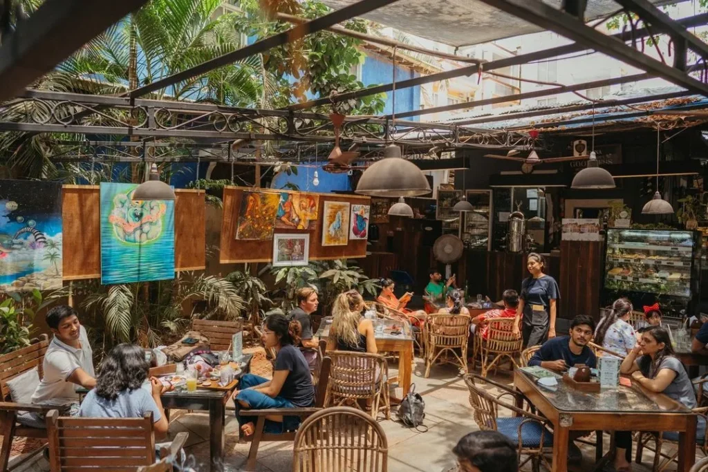 Best Cafes In Goa. Artjuna Goa.